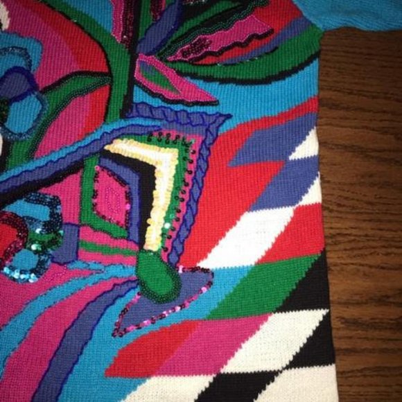 Vintage sequins sweater - Picture 8 of 11